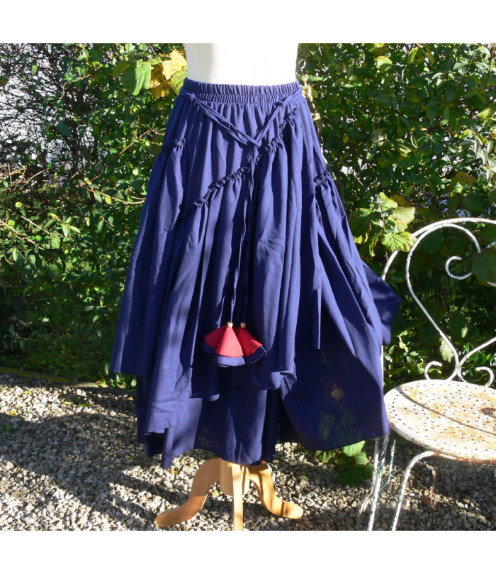 layered skirt belt